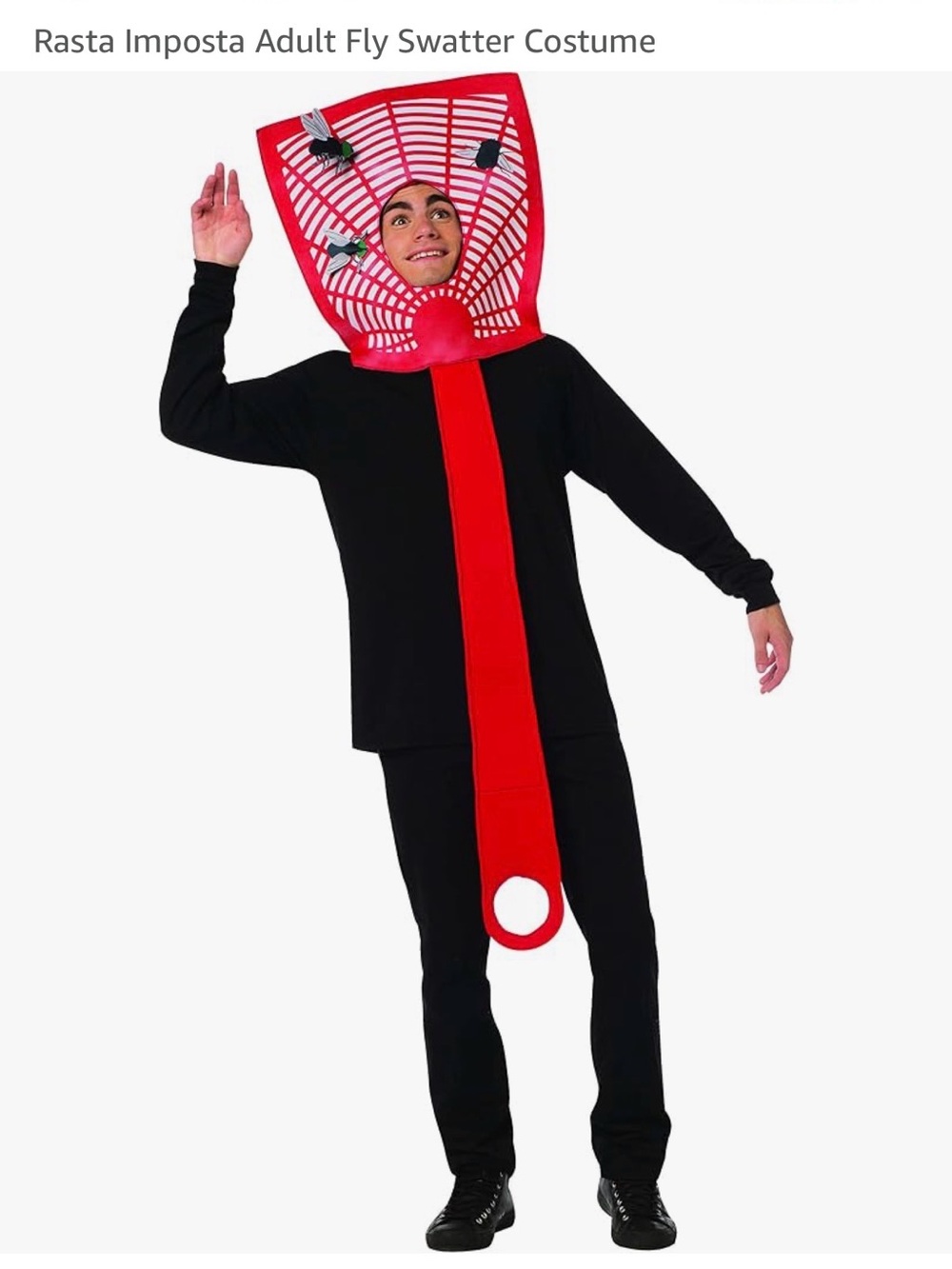 Rasta Imposta Adult Red Fly Swatter Costume